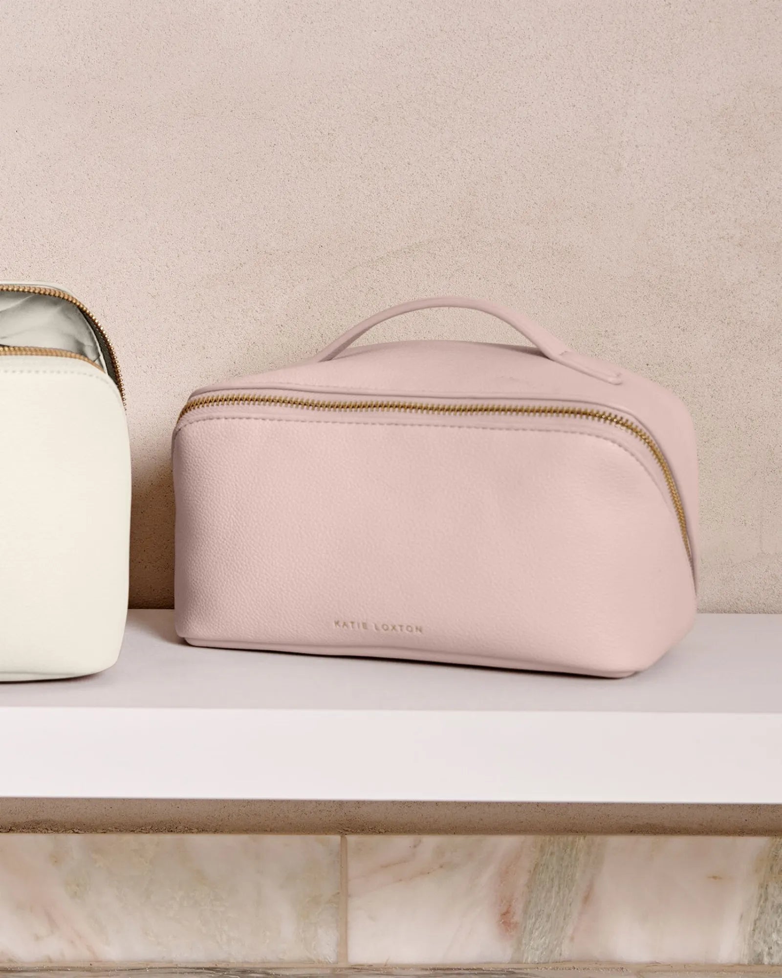 Medium Make Up & Wash Bag - Dusty Pink