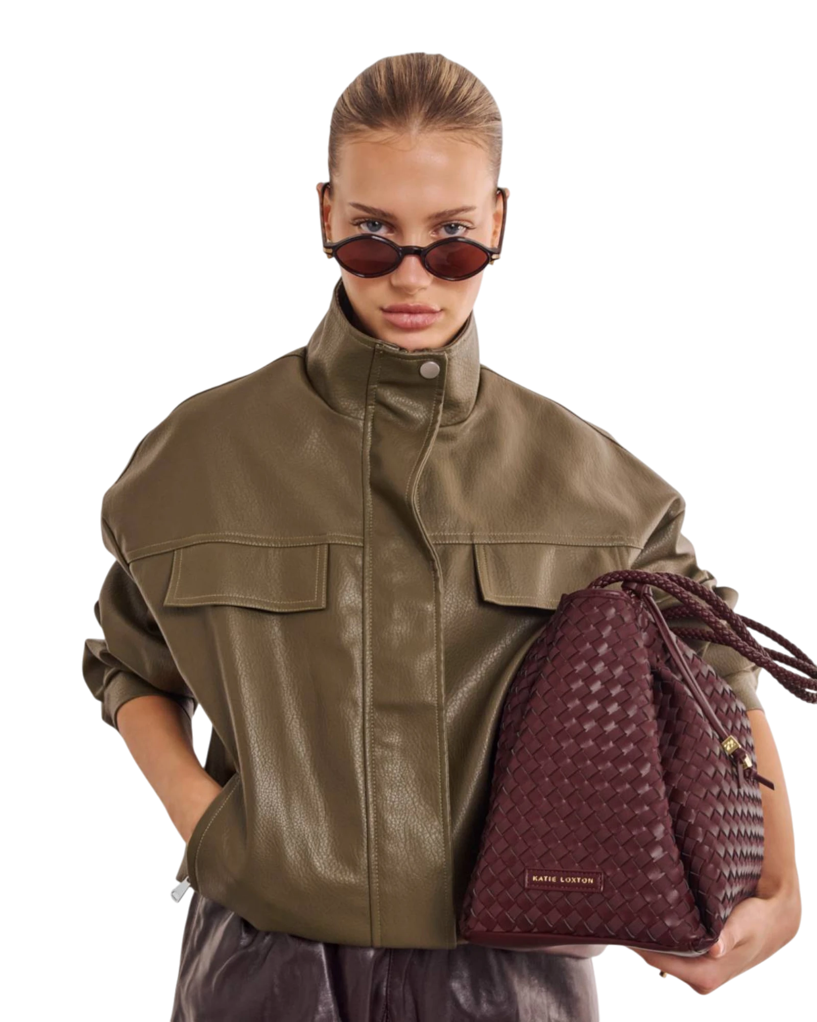 Nova Large Shoulder Bag - Cherry