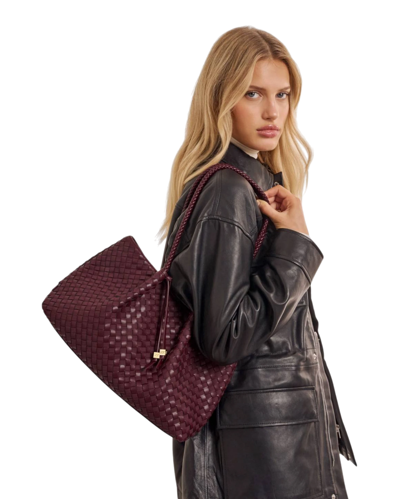 Nova Small Shoulder Tote - Cherry