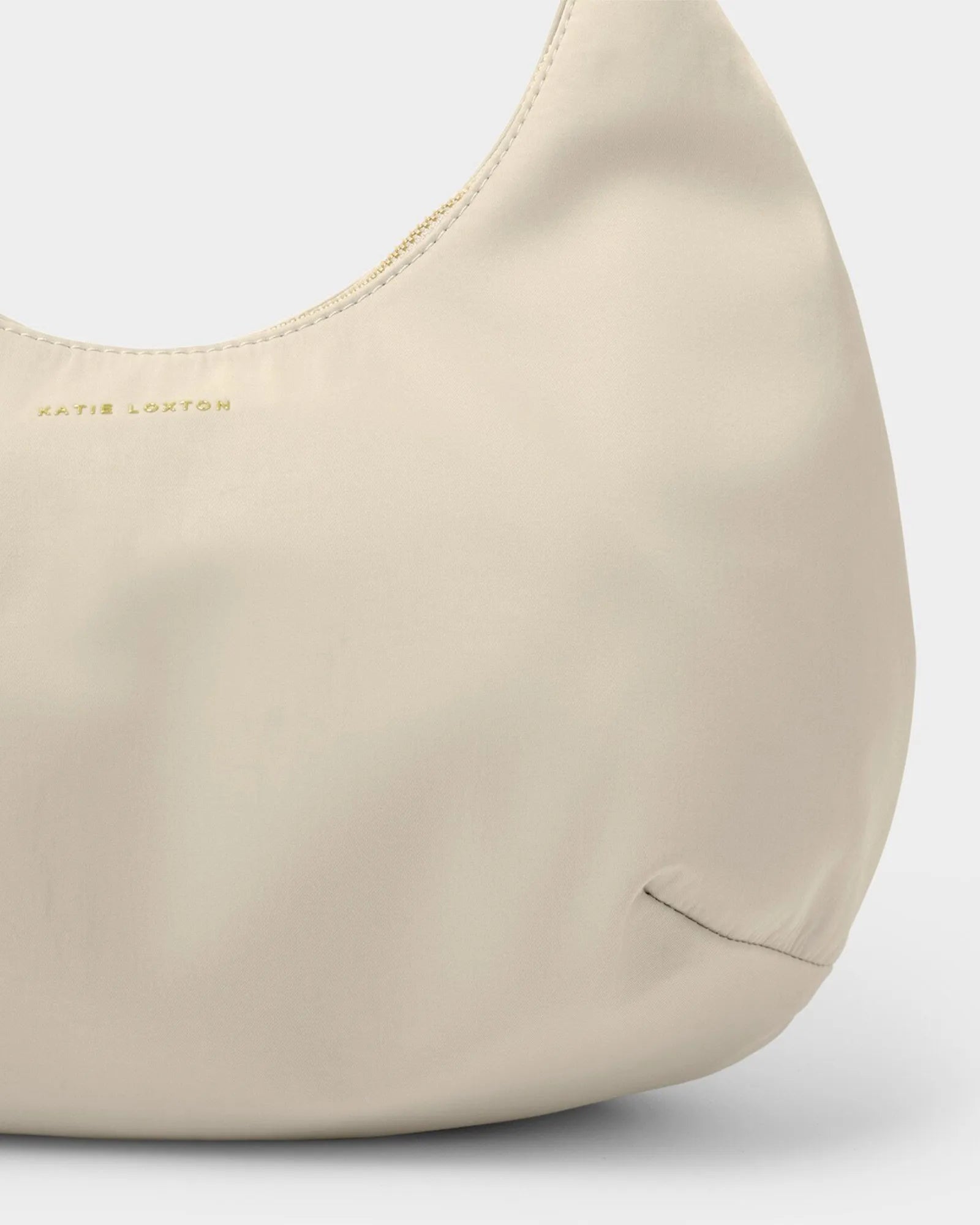 Nylon-Luxe Sling Shoulder Bag - Chalk