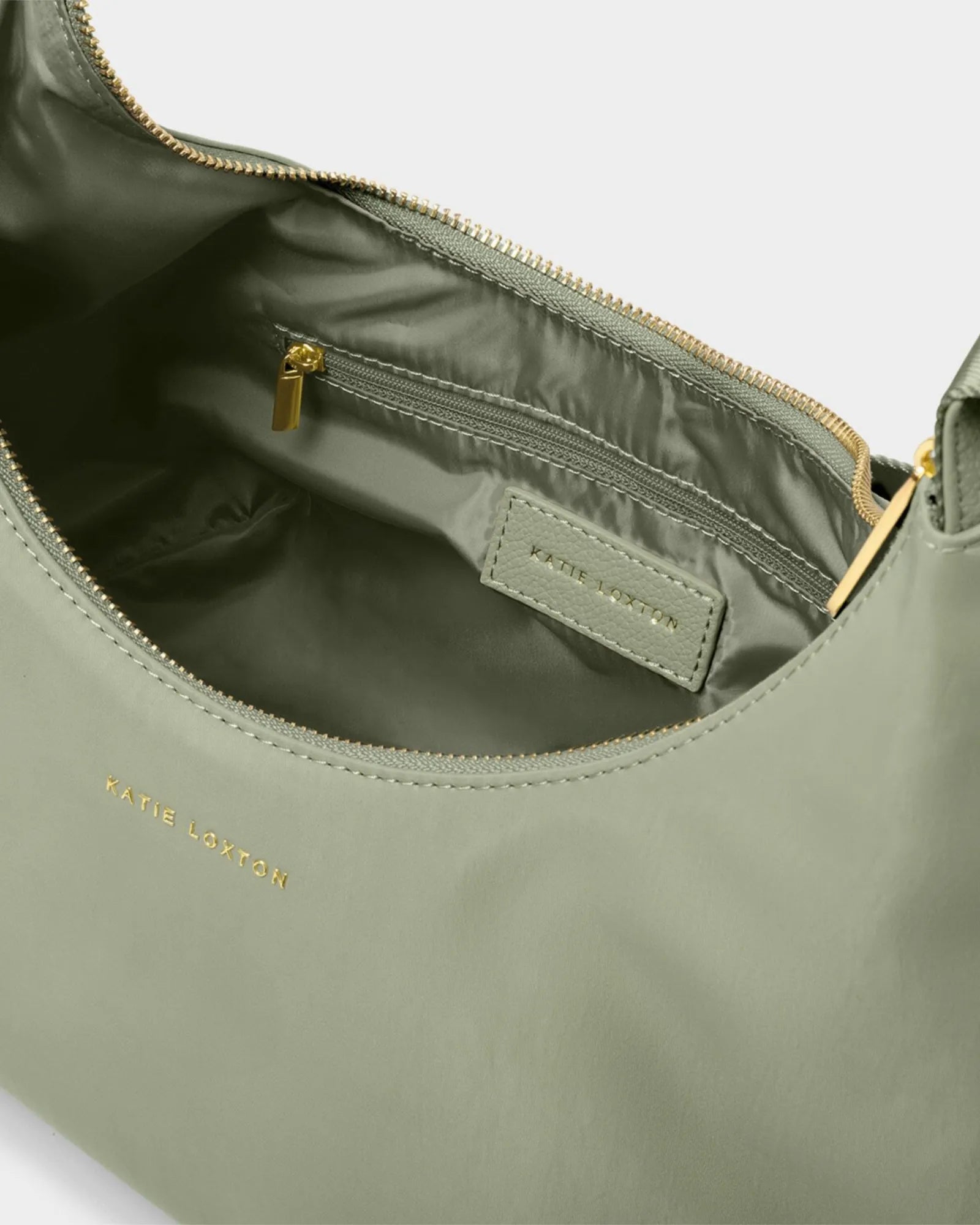 Nylon-Luxe Sling Shoulder Bag - Matcha