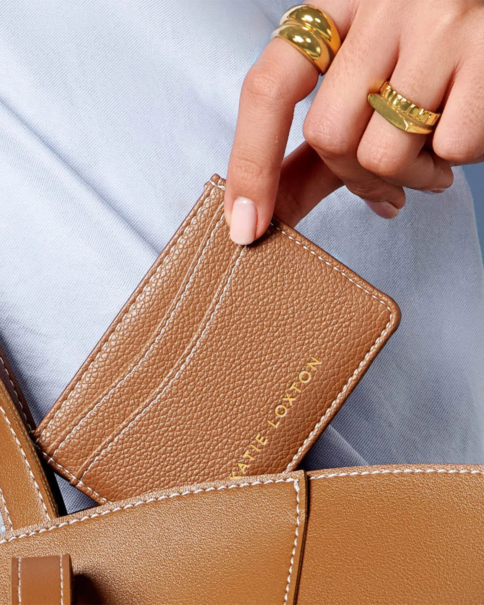 Perri Card Holder - Cognac