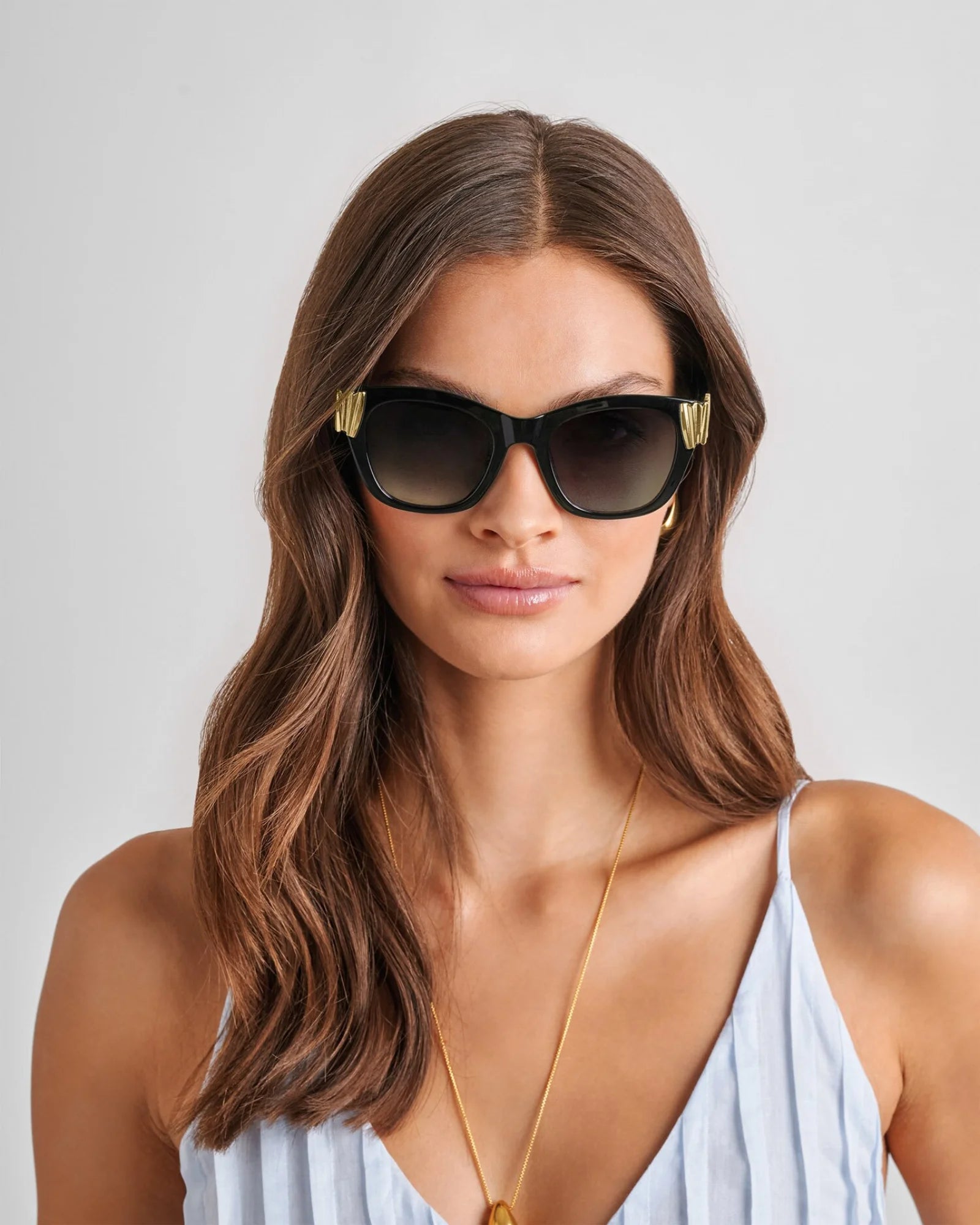 Seychelles Round Cat-Eye Sunglasses - Black