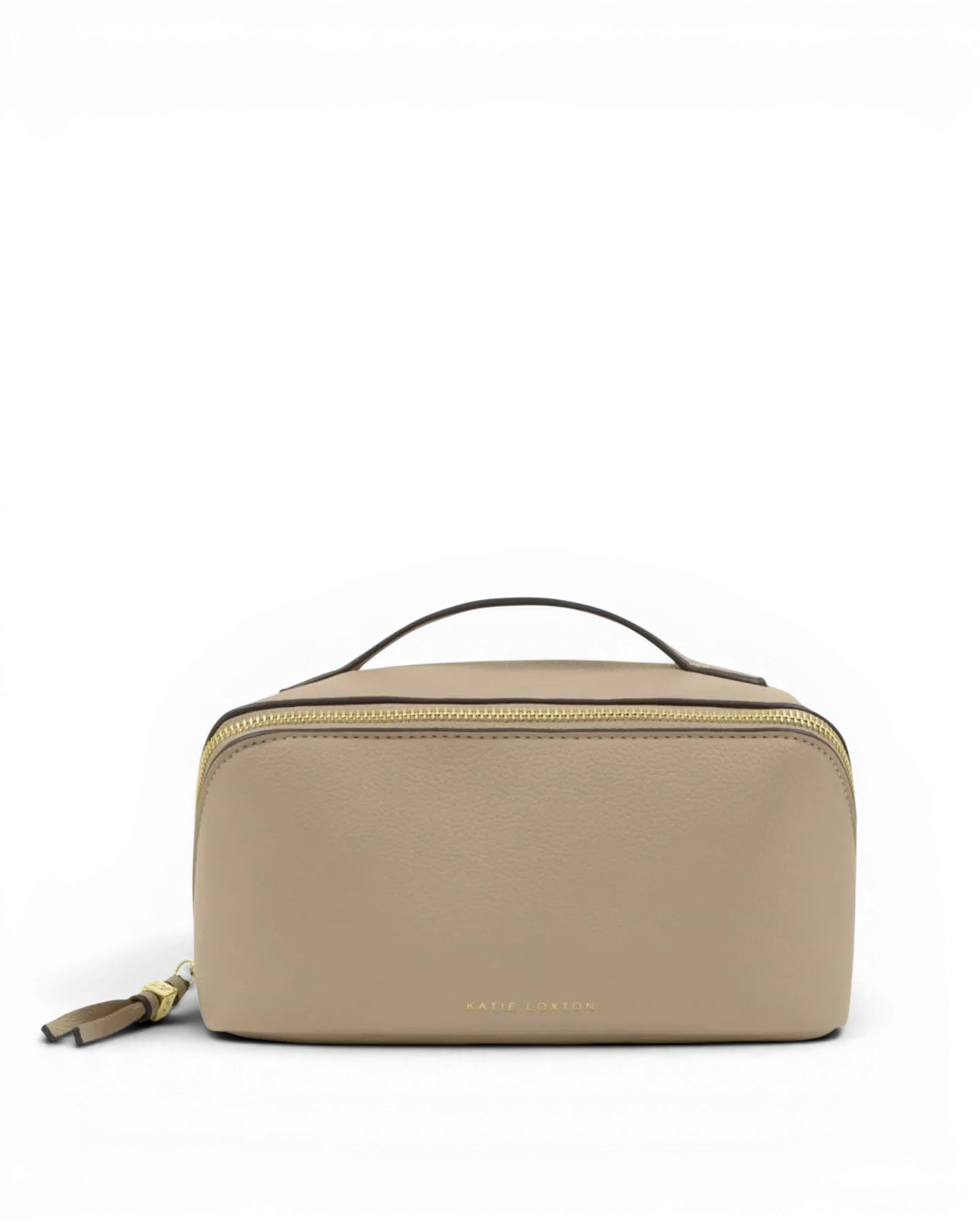 Soho Medium Makeup & Wash Bag - Light Taupe