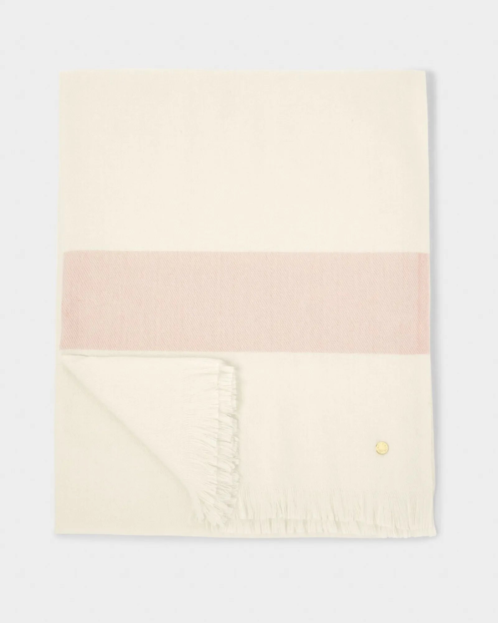 Stripe Blanket Scarf - Off White
