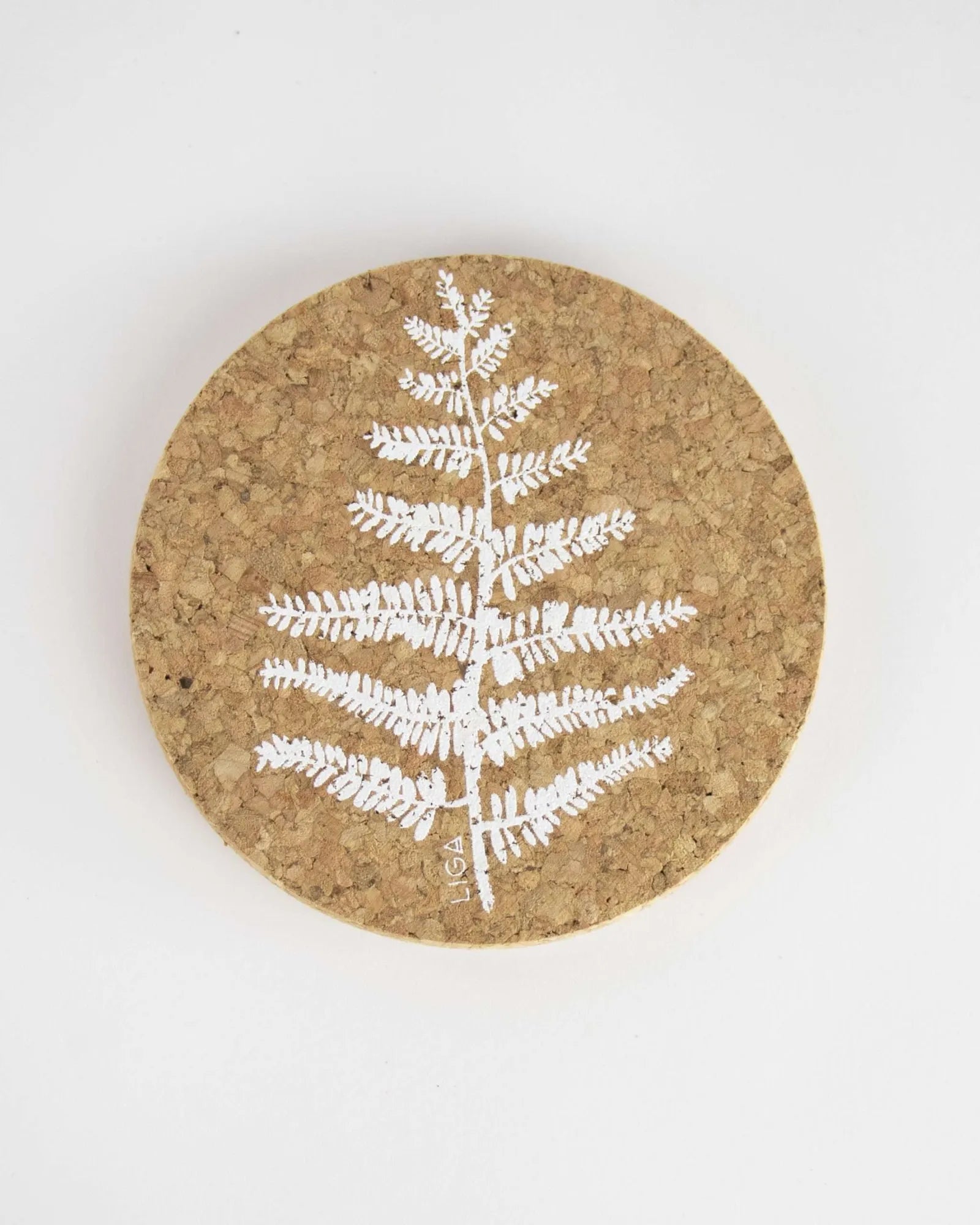 Cork Coaster Set - Fern