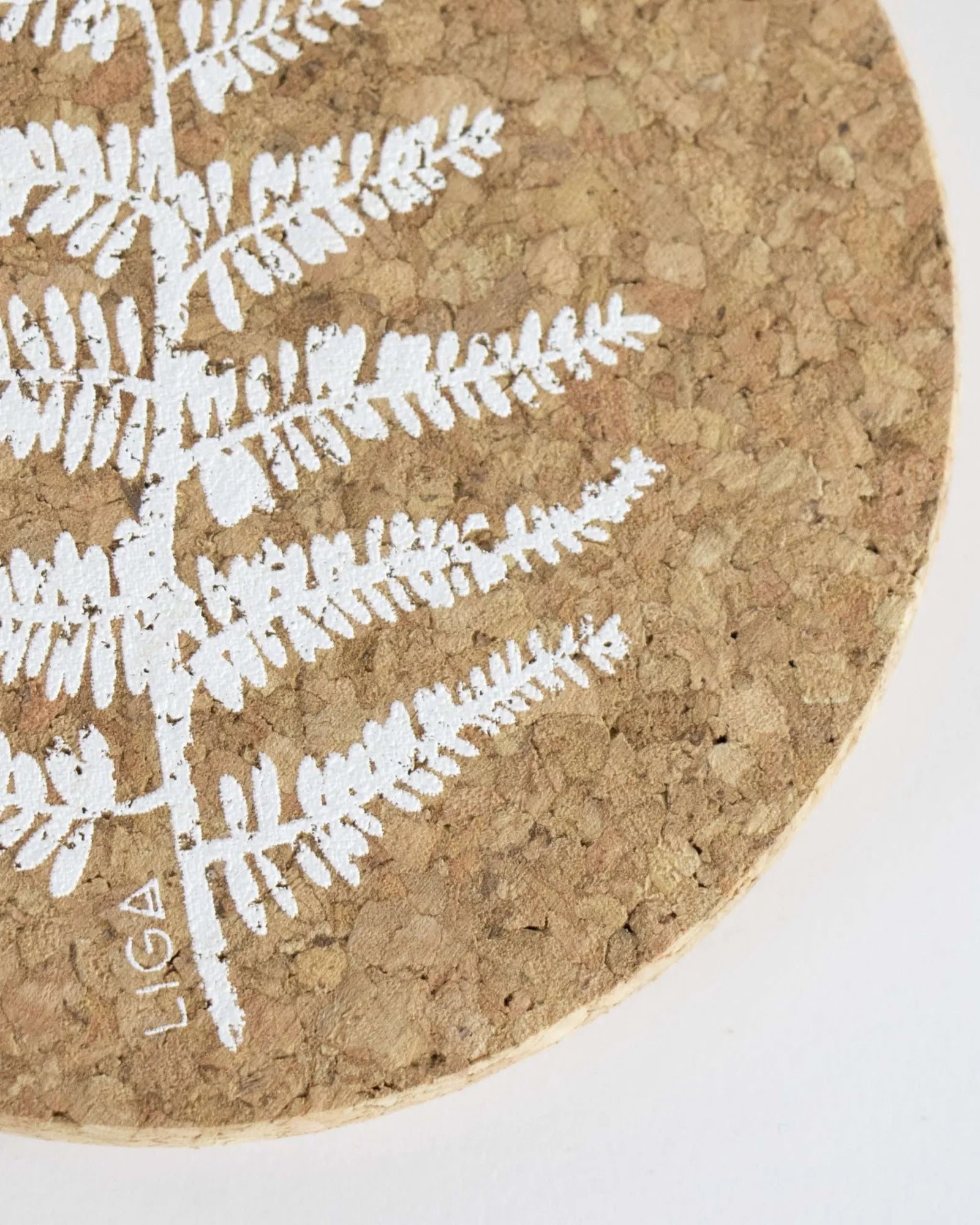 Cork Coaster Set - Fern