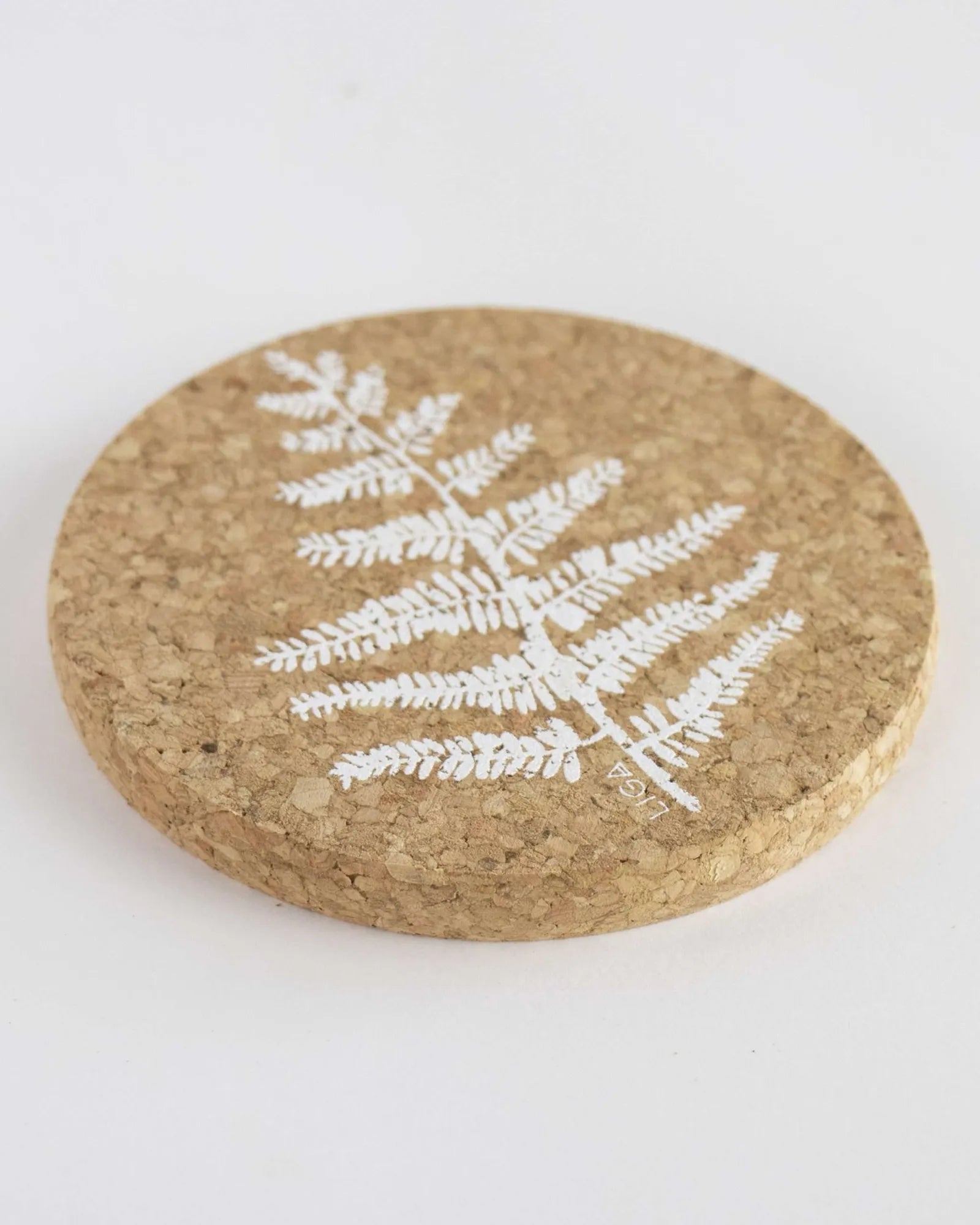 Cork Coaster Set - Fern