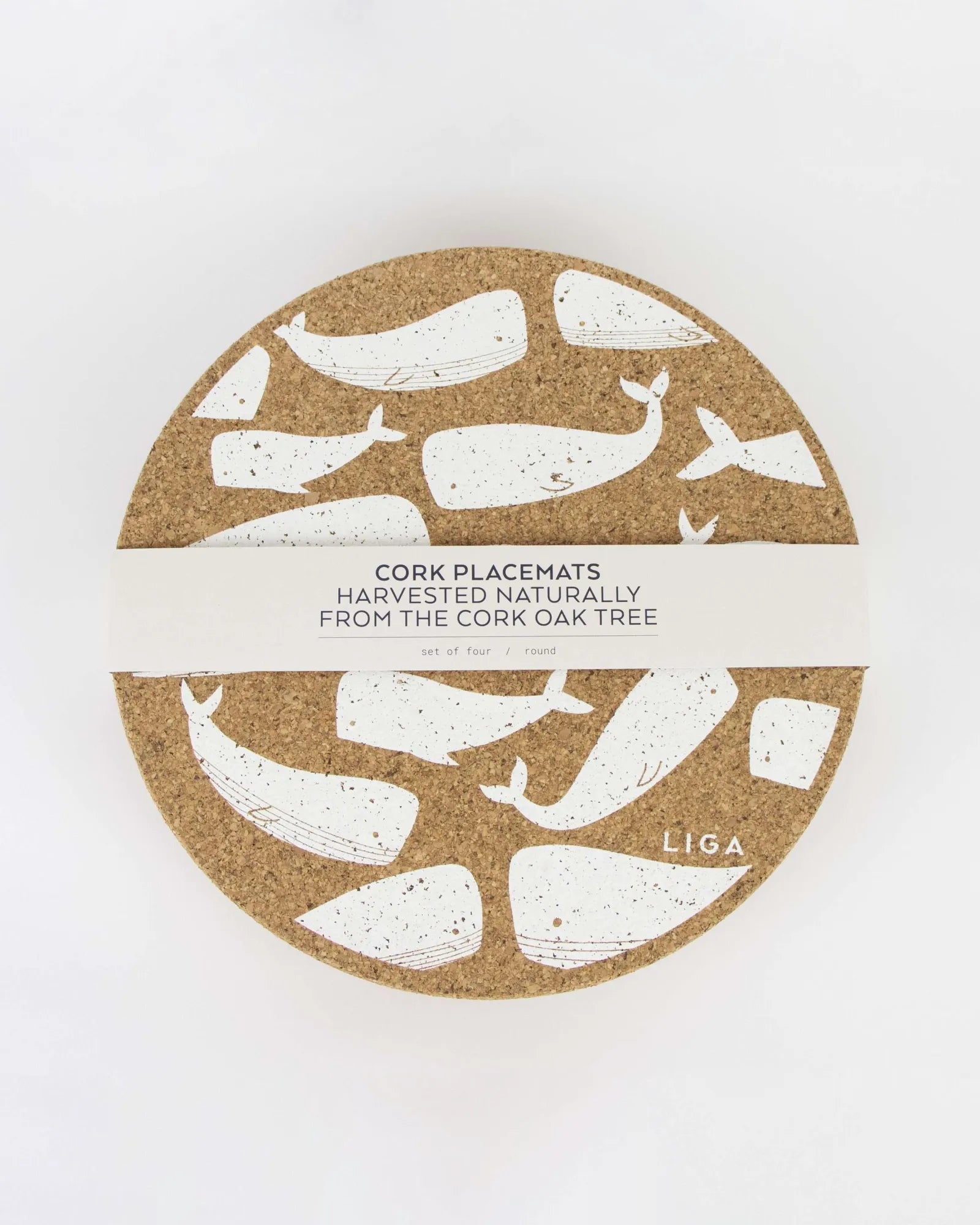 Cork Placemat Set - Whale