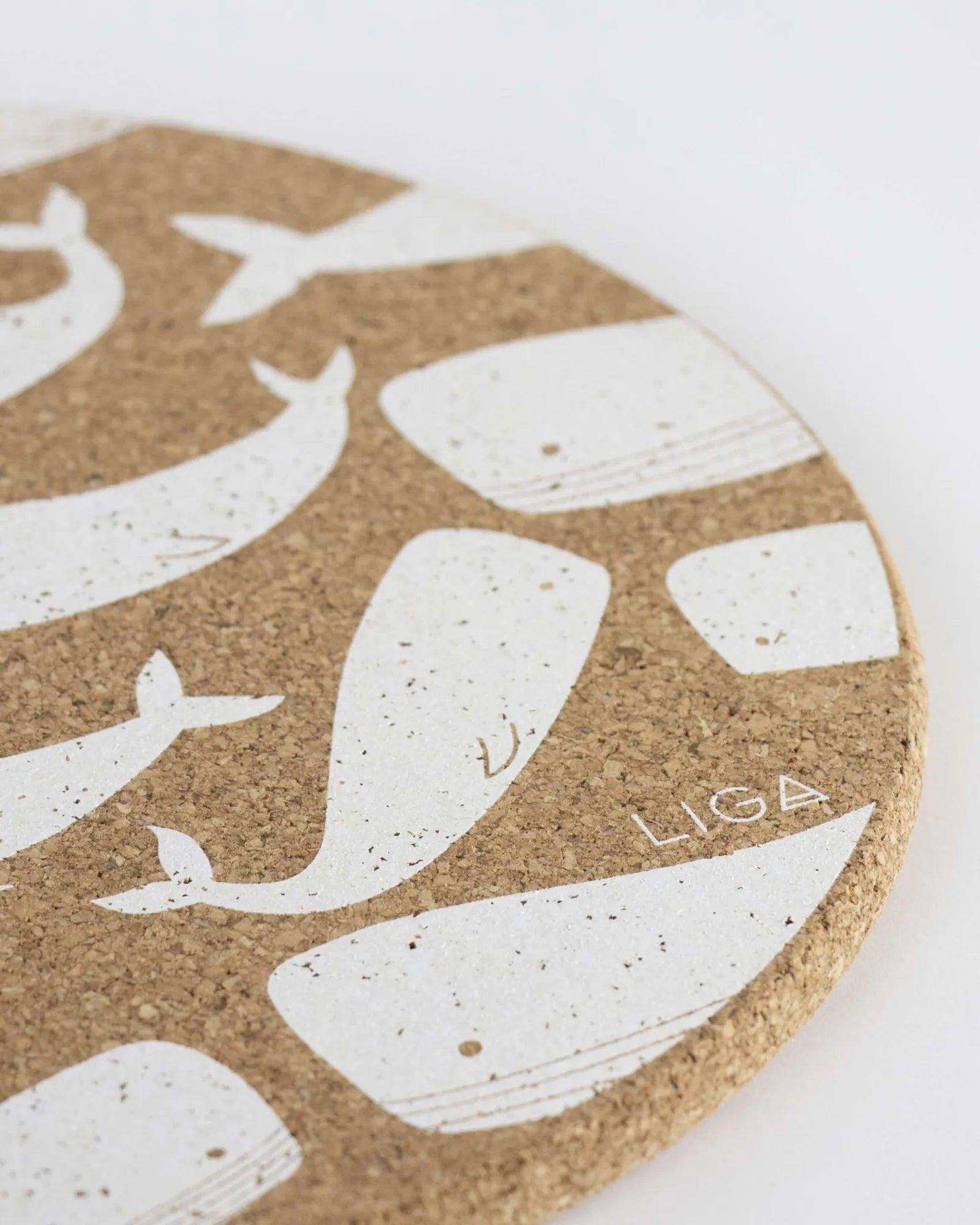 Cork Placemat Set - Whale