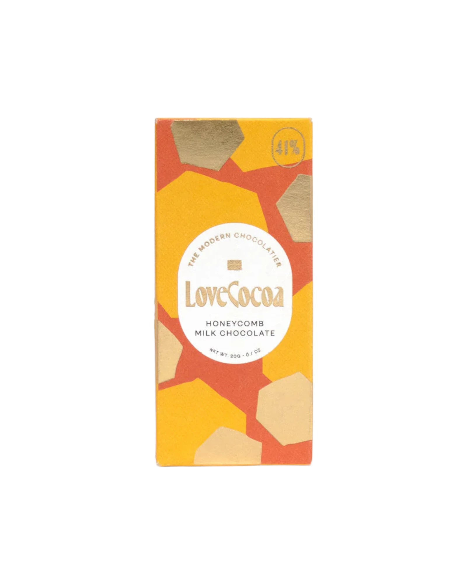 Mini Honeycomb Milk Chocolate Bar 20g