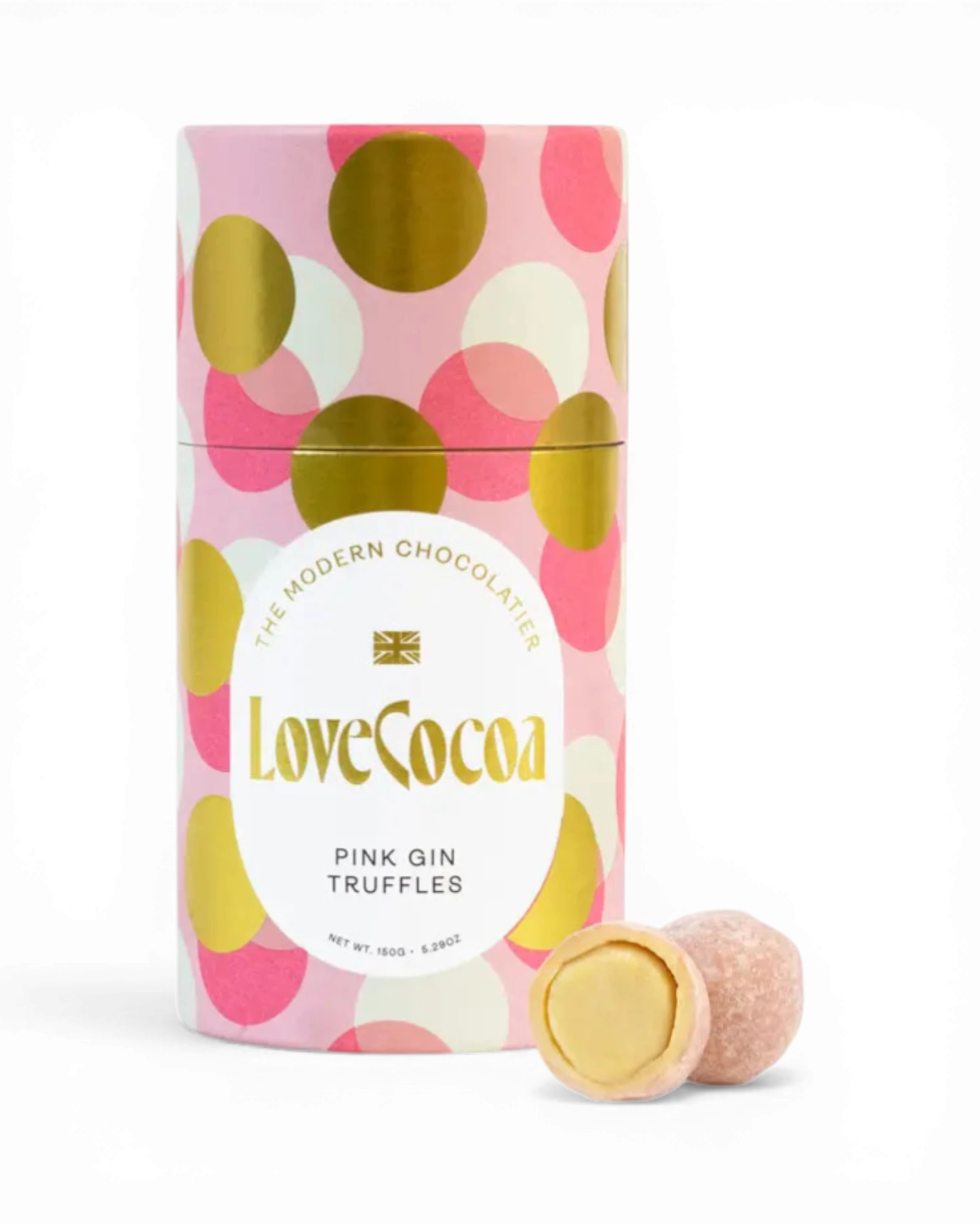 Pink Gin White Chocolate Truffles 150g