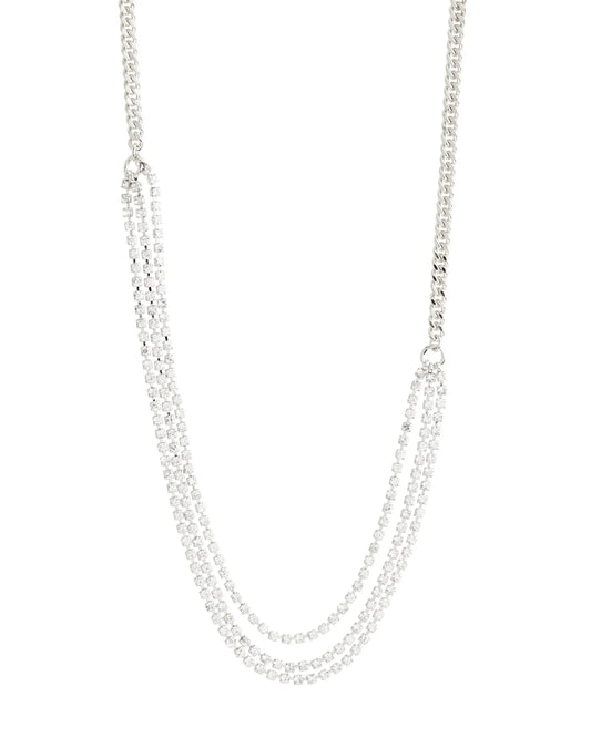 Blink Crystal Necklace - Silver Plated