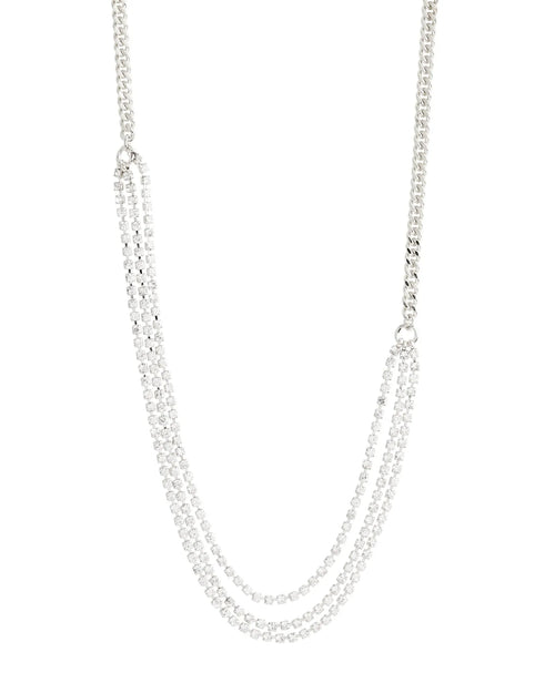 Blink Crystal Necklace - Silver Plated