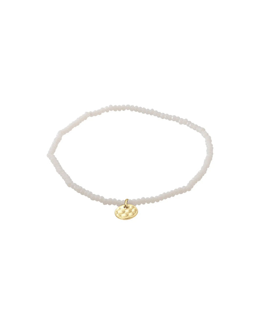 INDIE Bracelet - White/Gold Plated