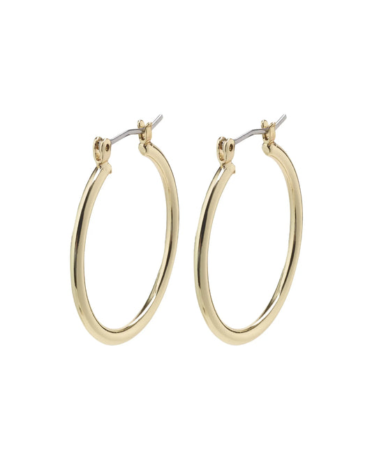 Layla Recycled Large Hoop Earrings - Gold Plated