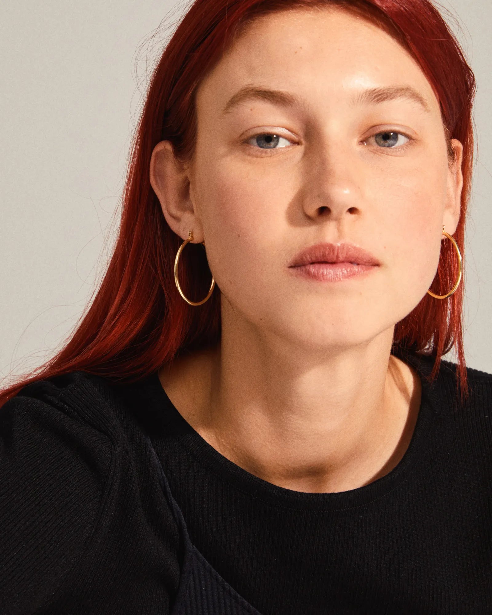 Layla Recycled Large Hoop Earrings - Gold Plated