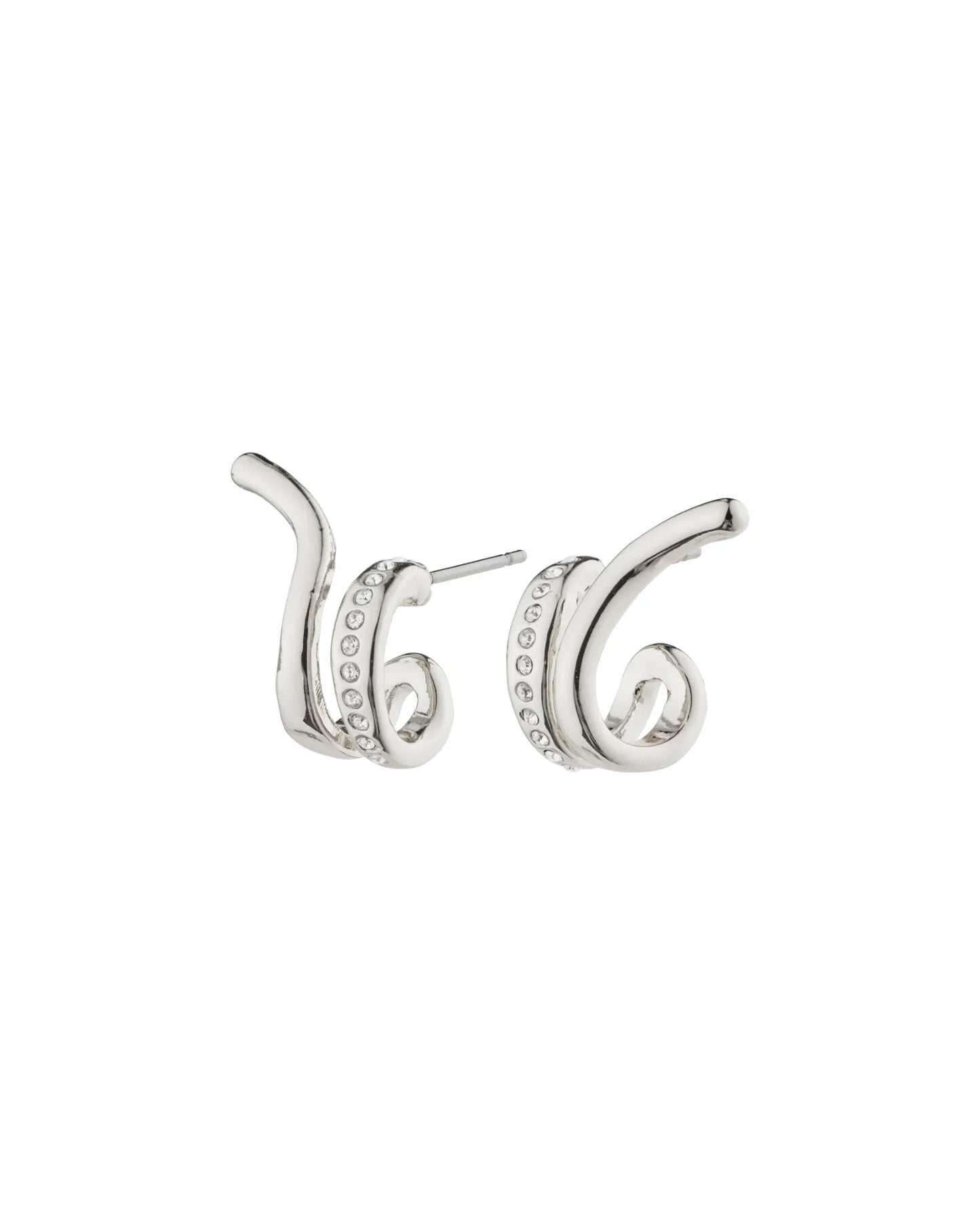 NADINE Recycled Earrings - Silver Plated