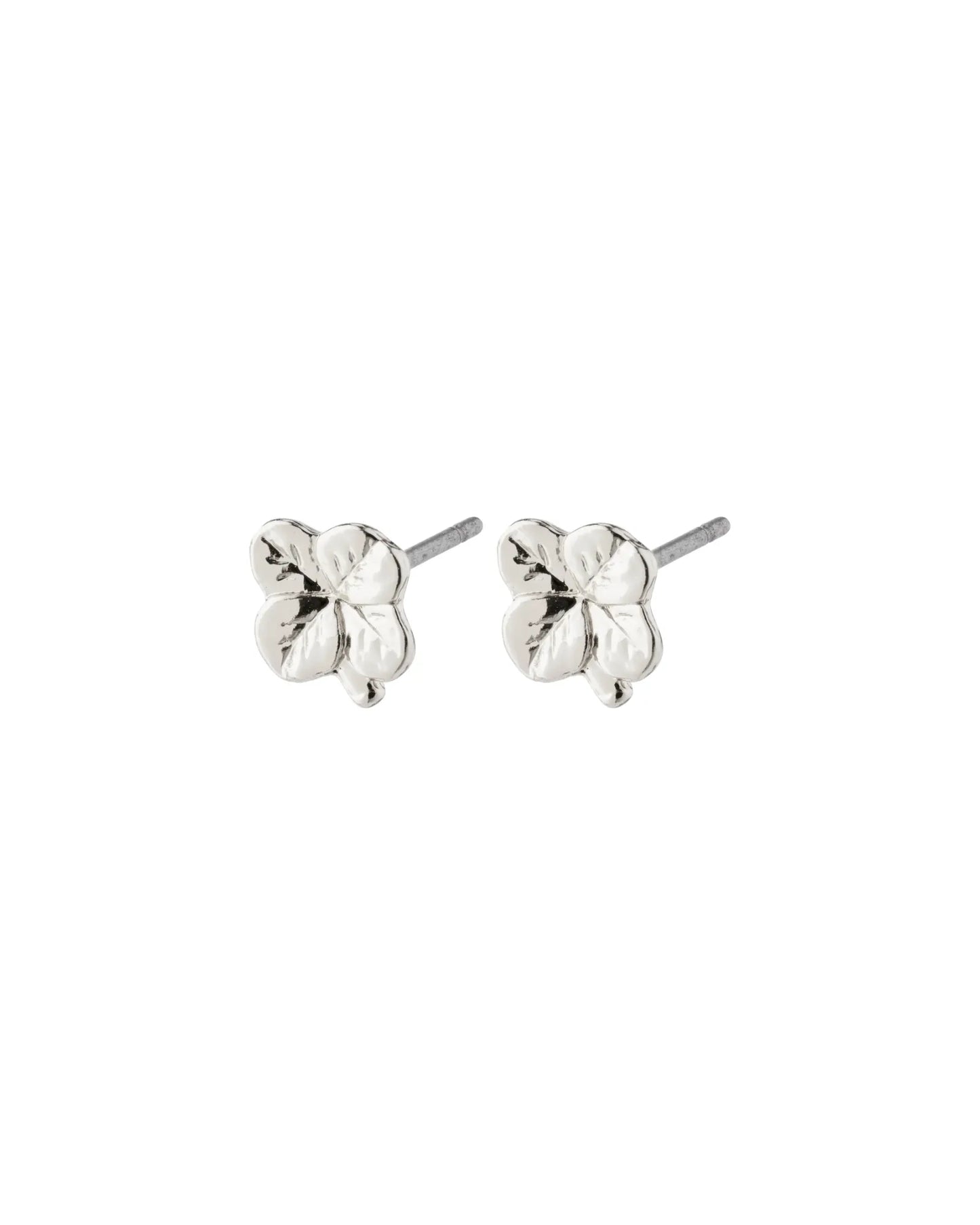 OCTAVIA Recycled Clover Earrings - Silver Plated