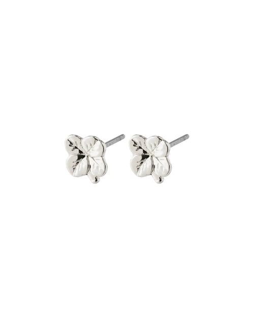 OCTAVIA Recycled Clover Earrings - Silver Plated
