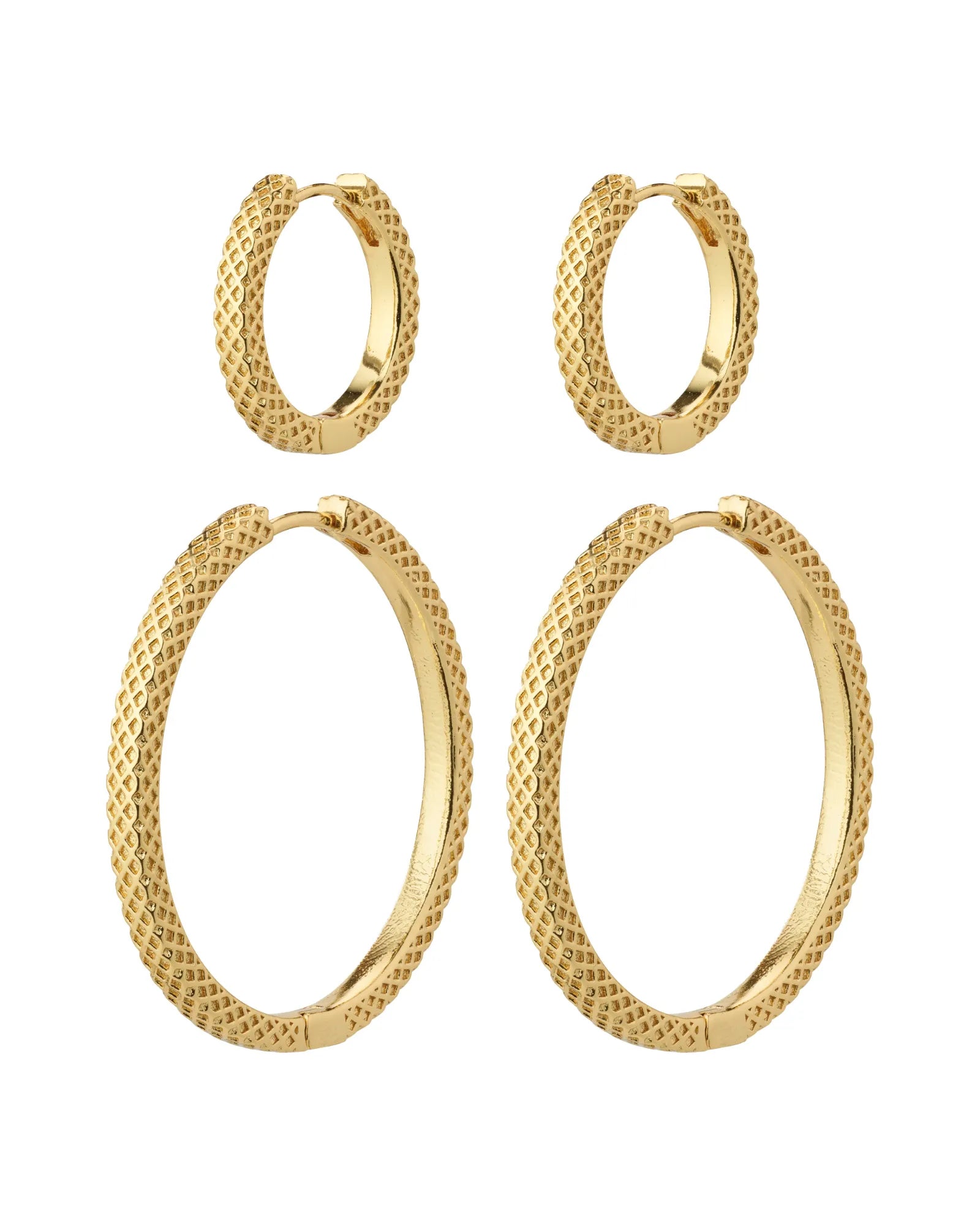 PULSE Recycled Earrings 2-in-1 Set - Gold Plated