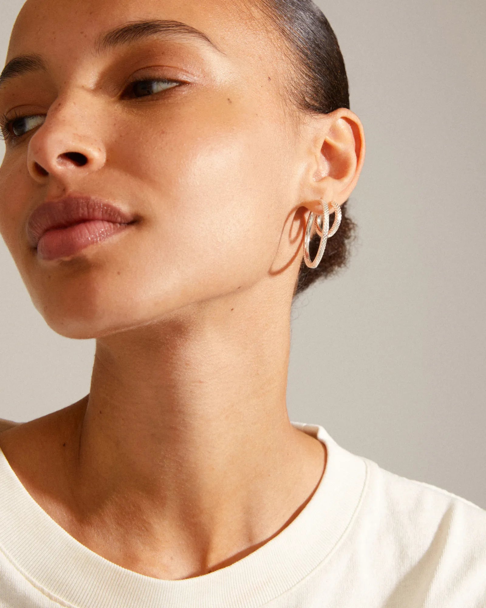 PULSE Recycled Earrings 2-in-1 Set - Silver Plated