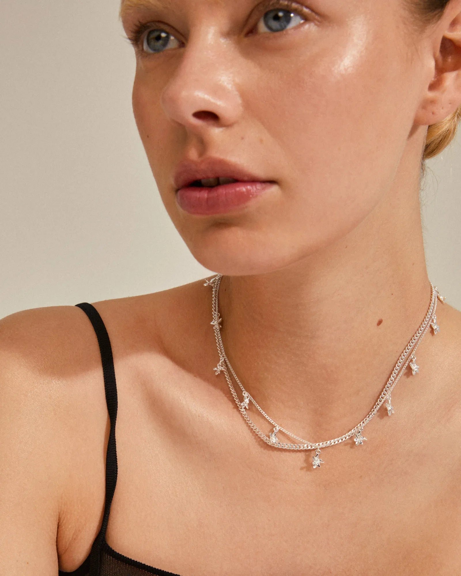 RIKO Recycled Necklace 2-in-1 - Silver Plated