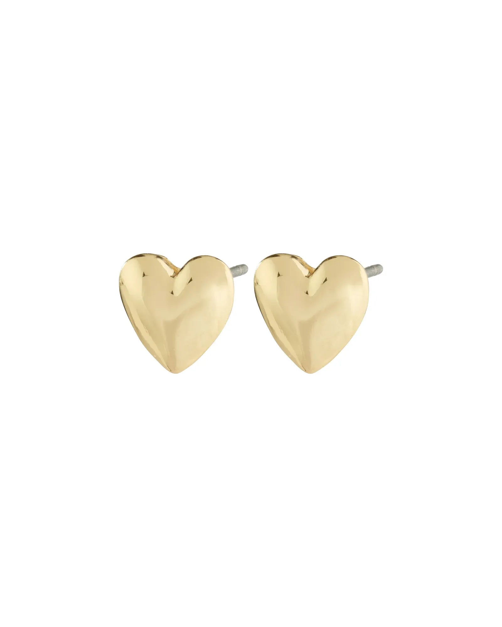 SOPHIA Recycled Heart Earrings - Gold Plated