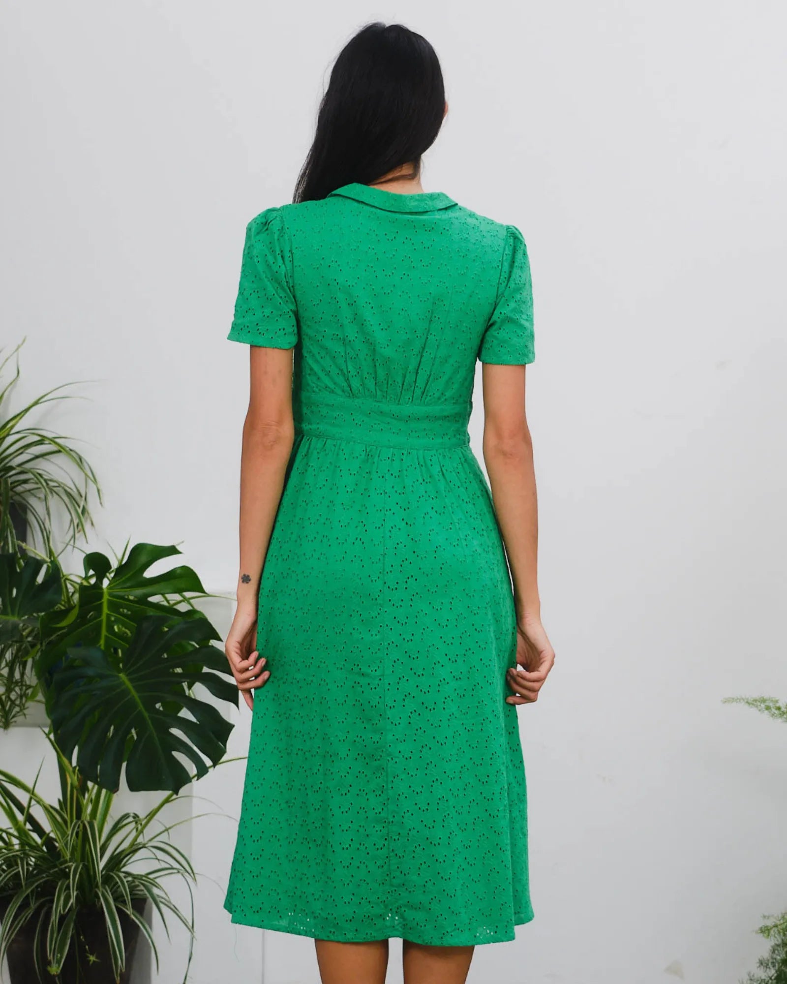 Birdy Dress - Schiffly Green