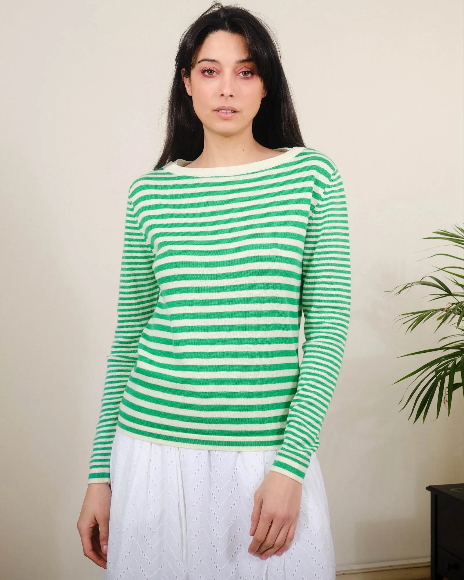 Sailor Sweater - Green/White