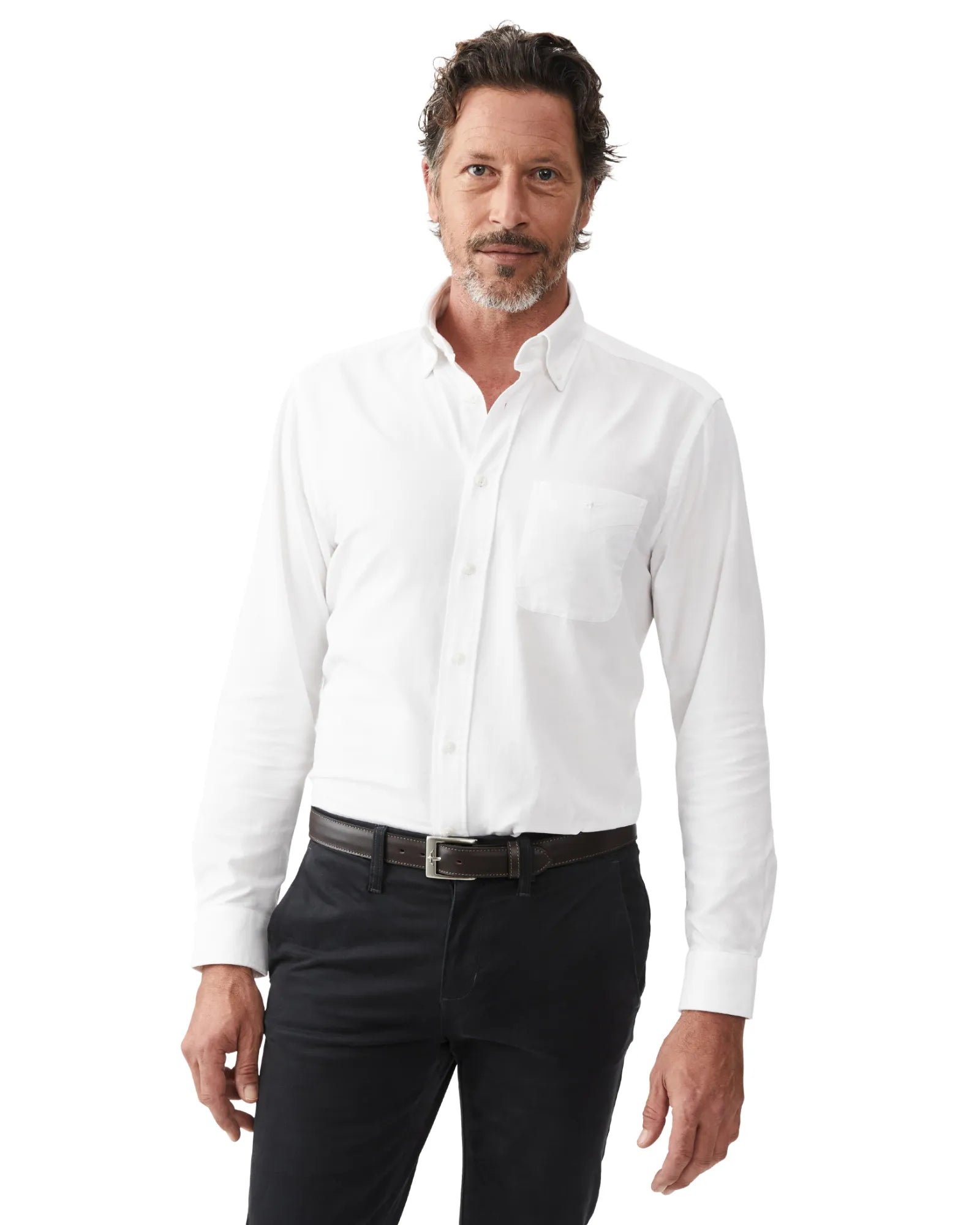 Collins Button Down Shirt - White