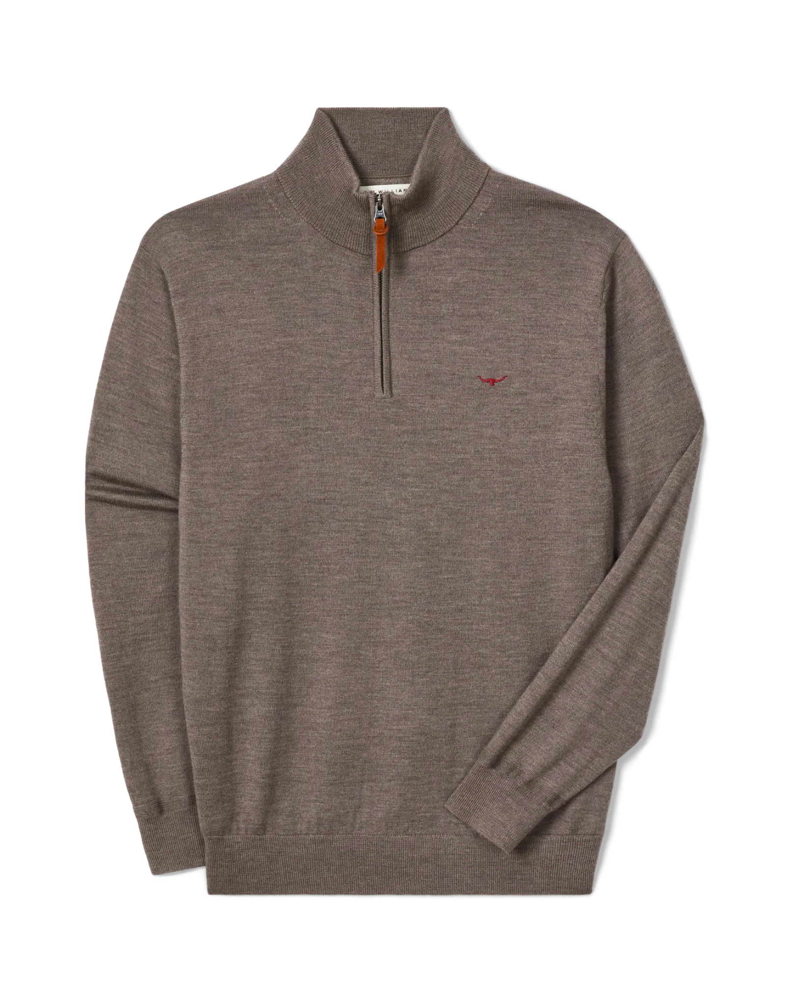 Ernest Quarter Zip Jumper - Nutmeg