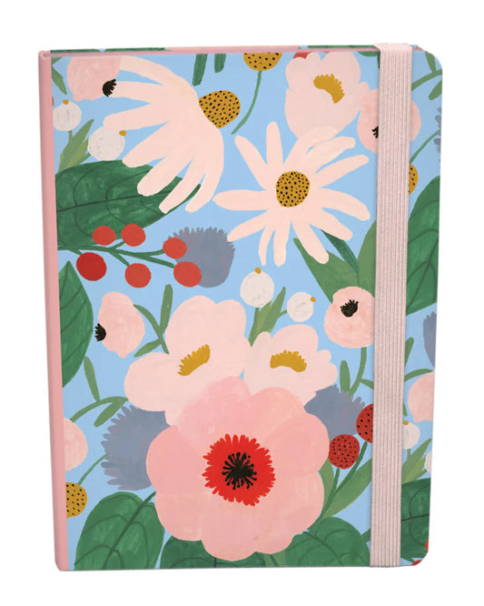 Big Pink A5 Journal with Elastic Binder