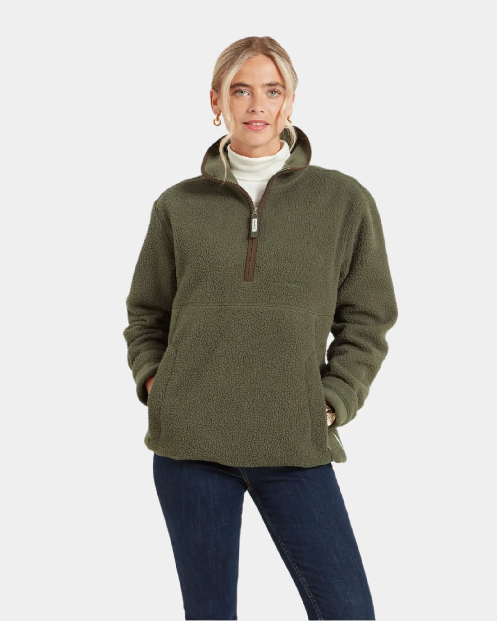 Berkeley Woodland Unisex Retro Quarter Zip Fleece