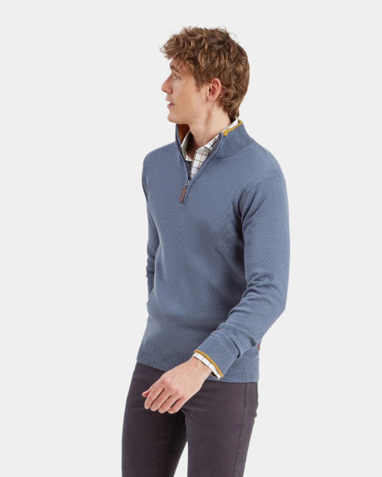 Blair Quarter Zip Jumper - Vintage Navy