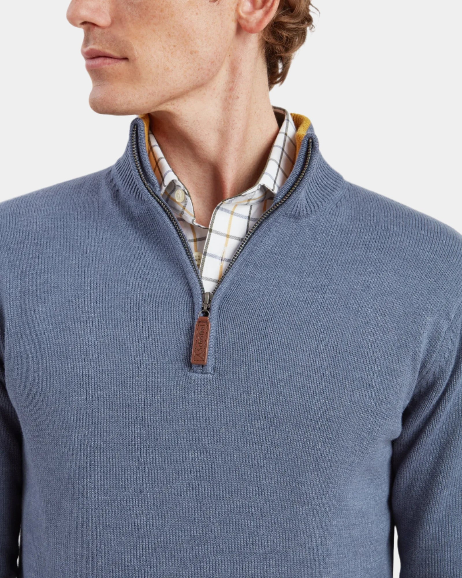 Blair Quarter Zip Jumper - Vintage Navy
