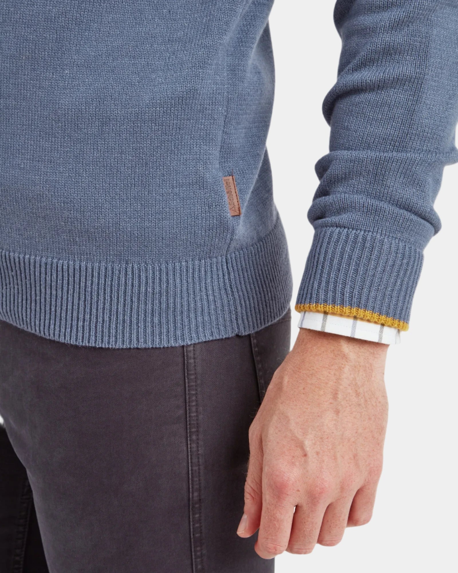 Blair Quarter Zip Jumper - Vintage Navy