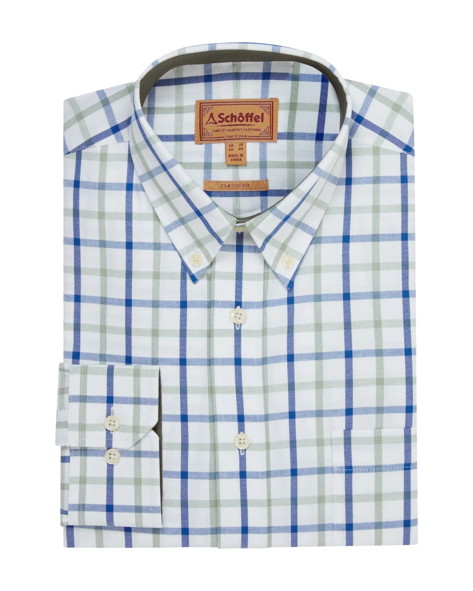 Brancaster Classic Shirt - Moss Check