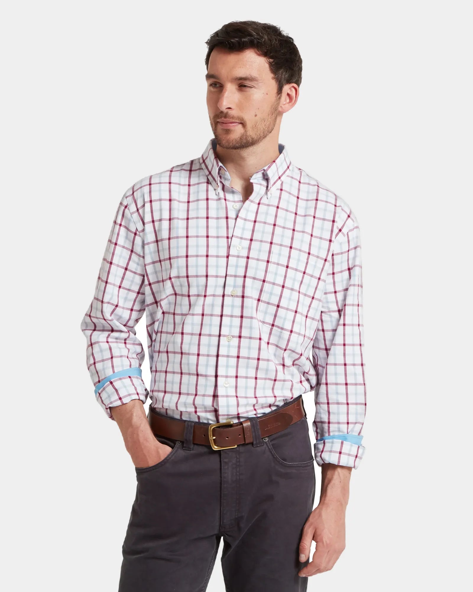 Brancaster Classic Shirt - Mountain Blue Check