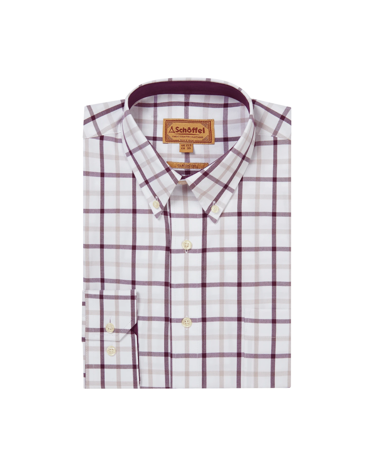 Brancaster Shirt - Beetroot Check