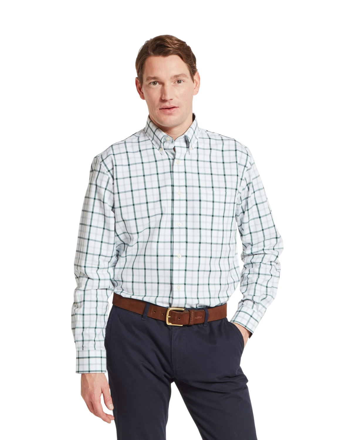 Brancaster Shirt - Deep Pine Check