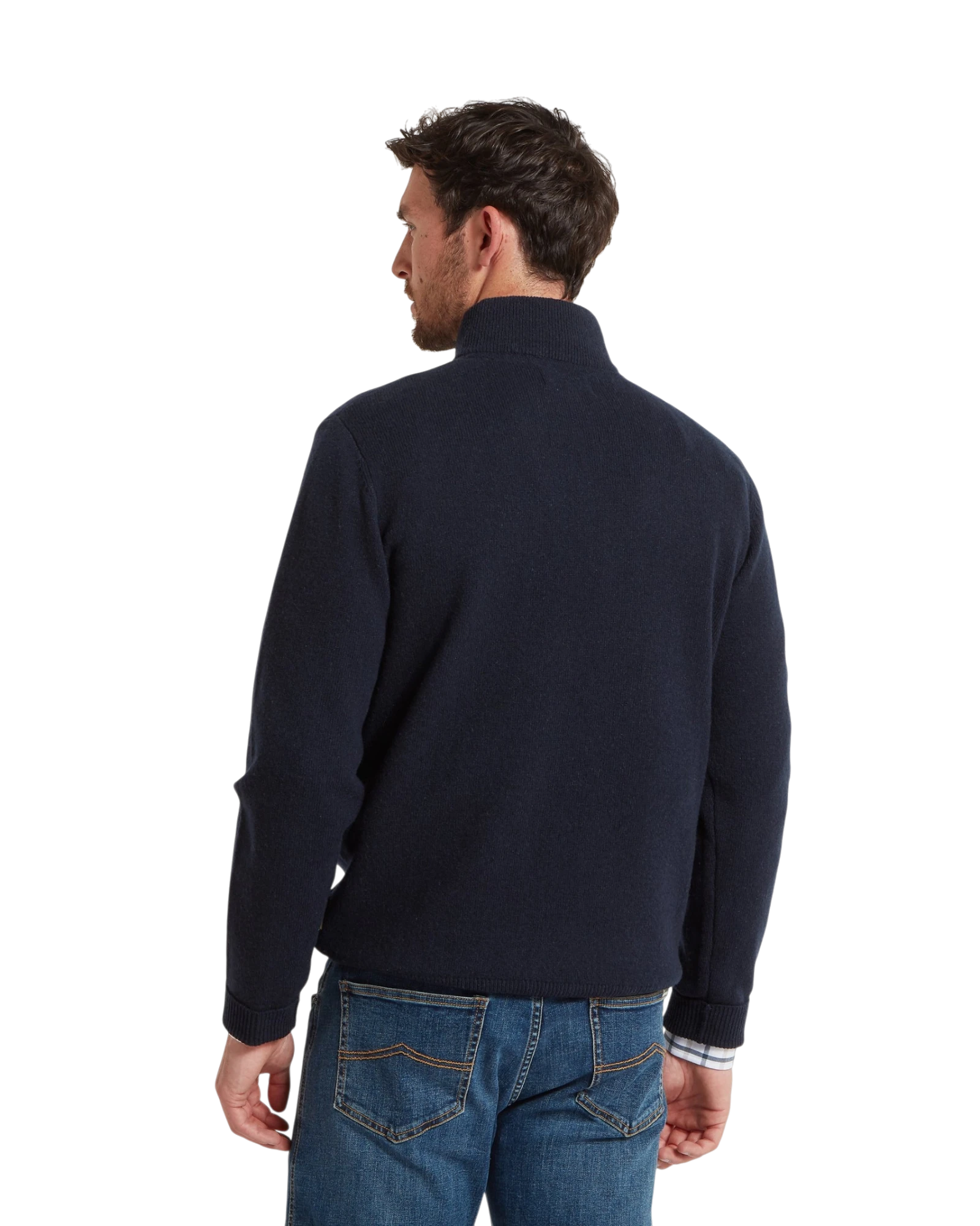 Calton Quarter Zip Jumper - Navy