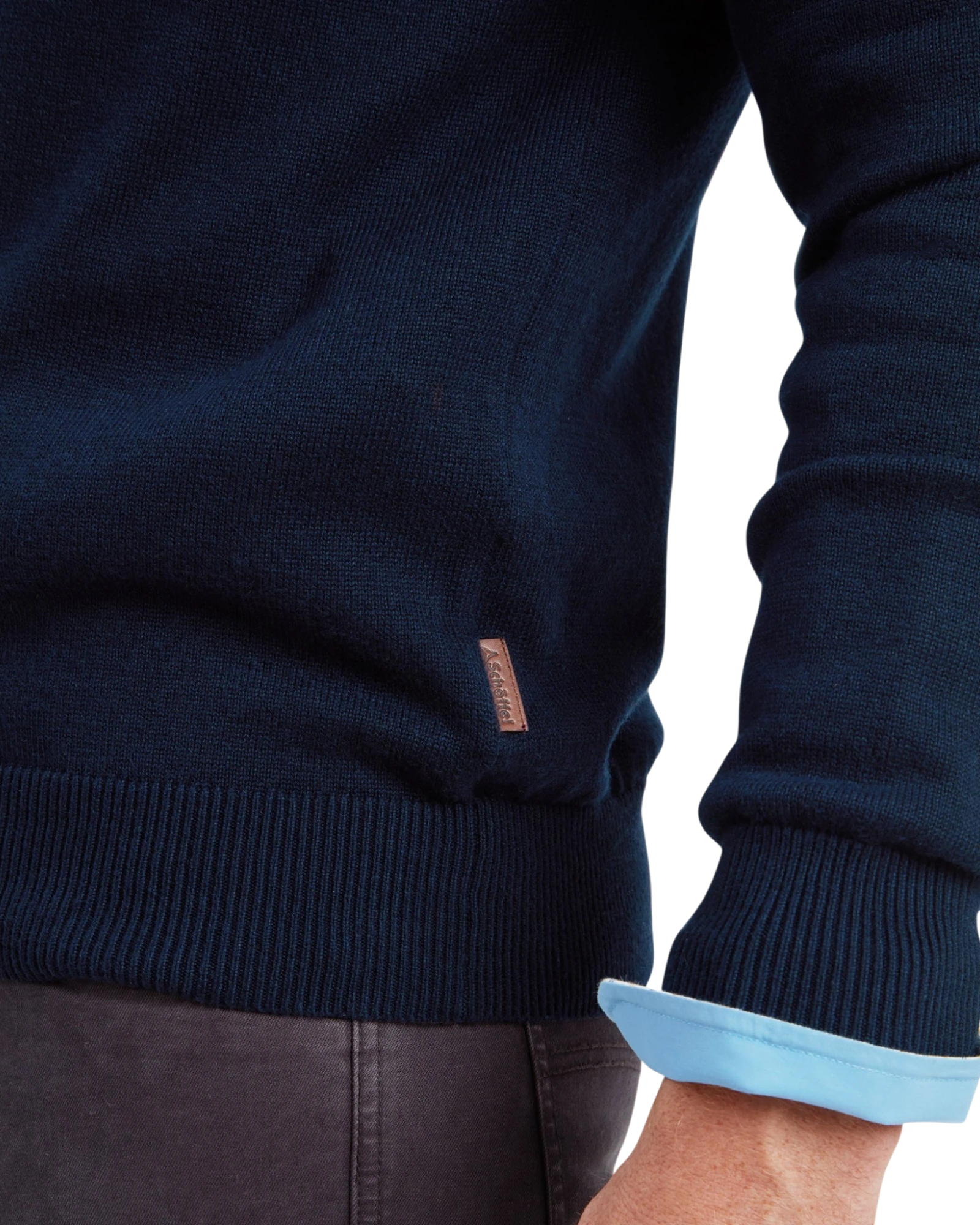 Calton Quarter Zip Jumper - Navy