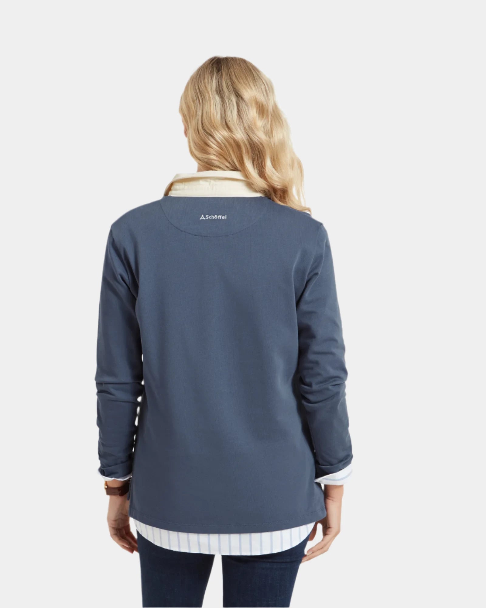 Chapel Vintage Navy Porth Rugby Shirt