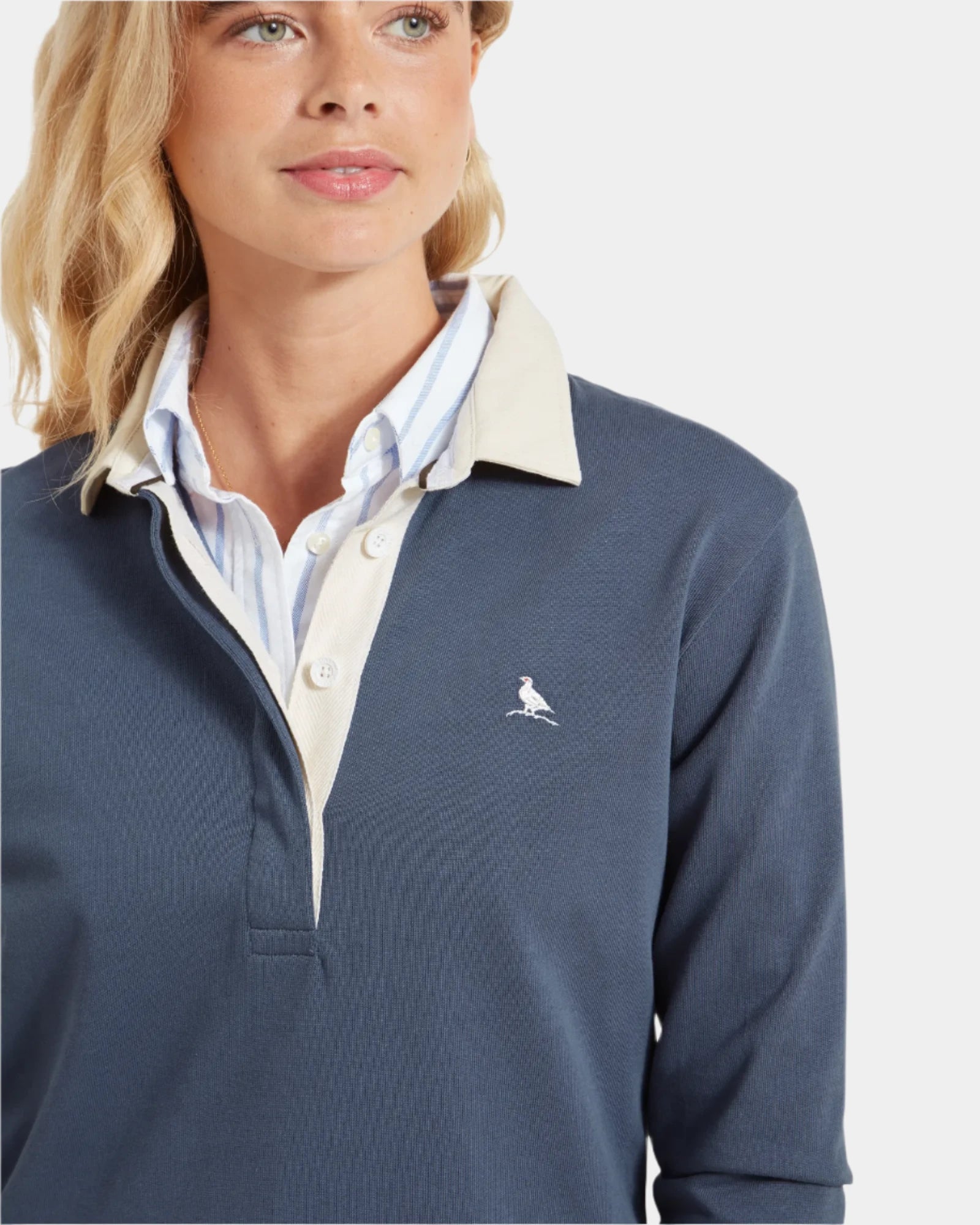 Chapel Vintage Navy Porth Rugby Shirt