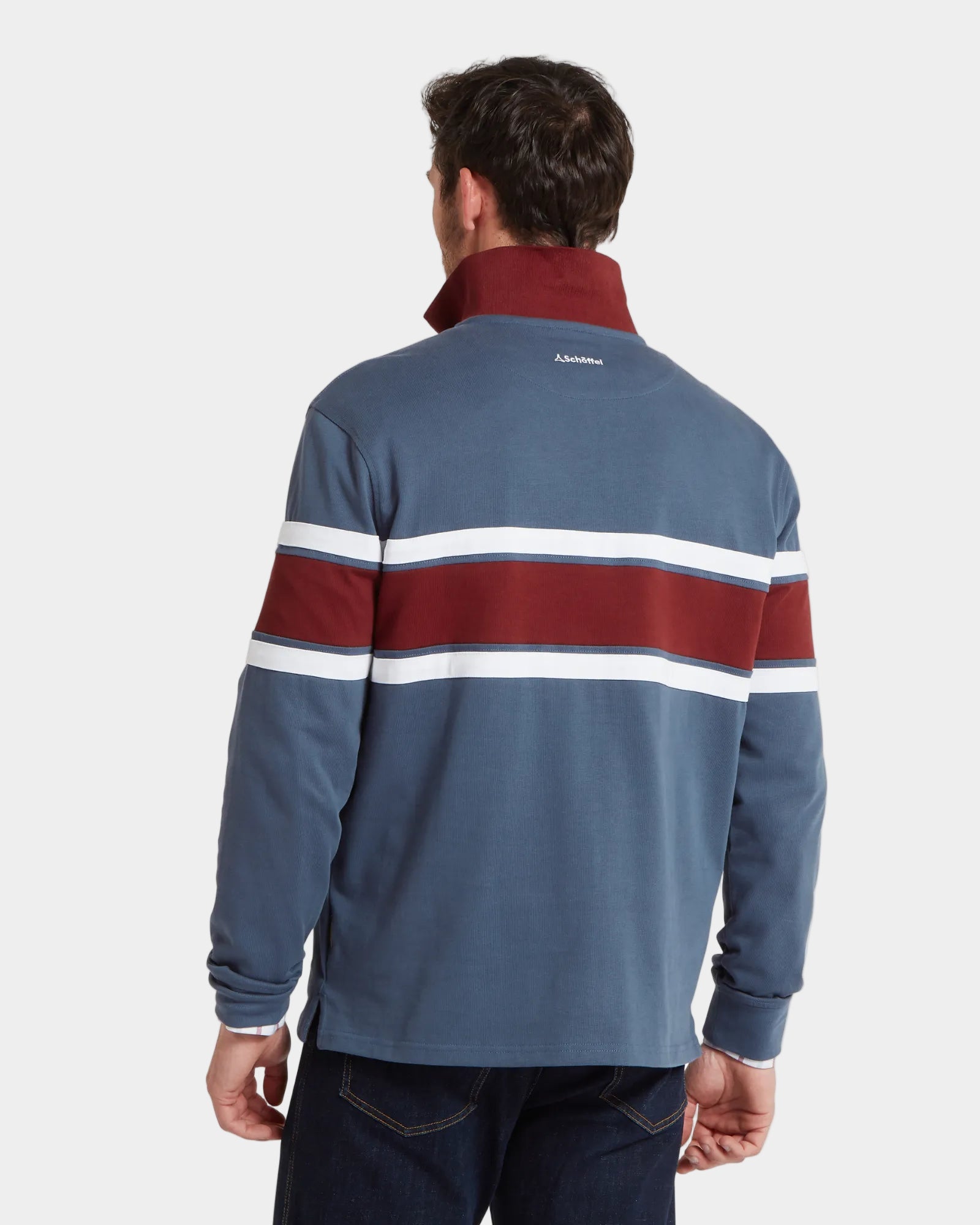 Exmouth Heritage Quarter Zip Jumper - Oxford Navy