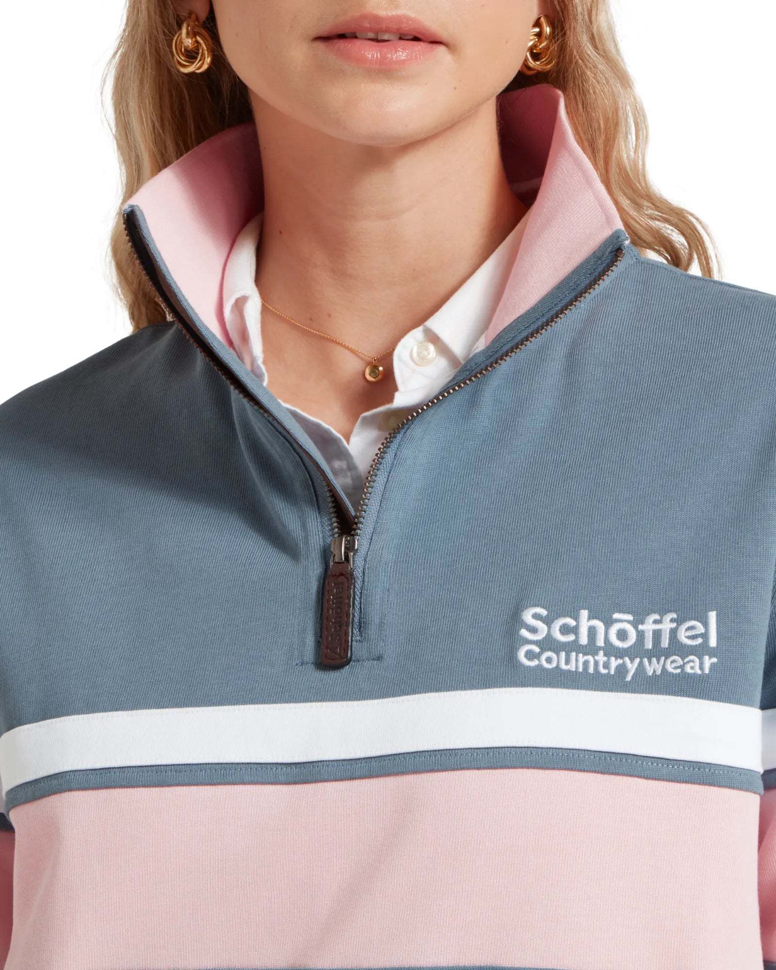 Exmouth Sweatshirt - Blue/Coral