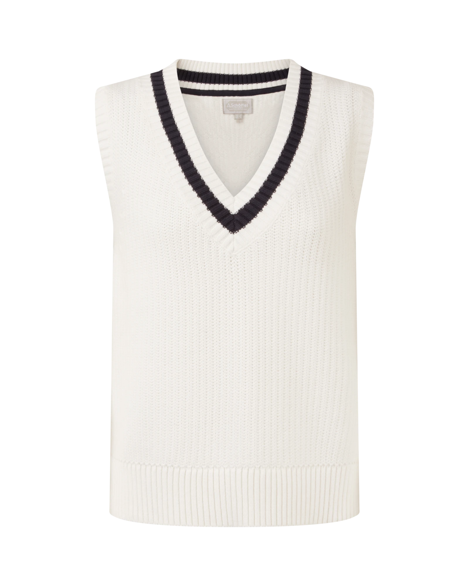 Hambledon Vest - Soft White/Navy