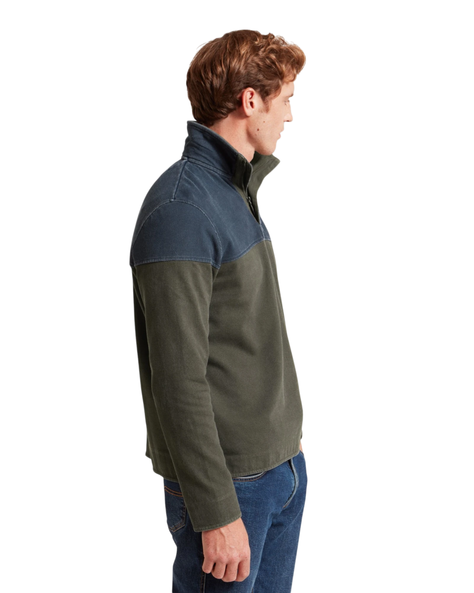 Helford Heritage Sweatshirt - Peat Green