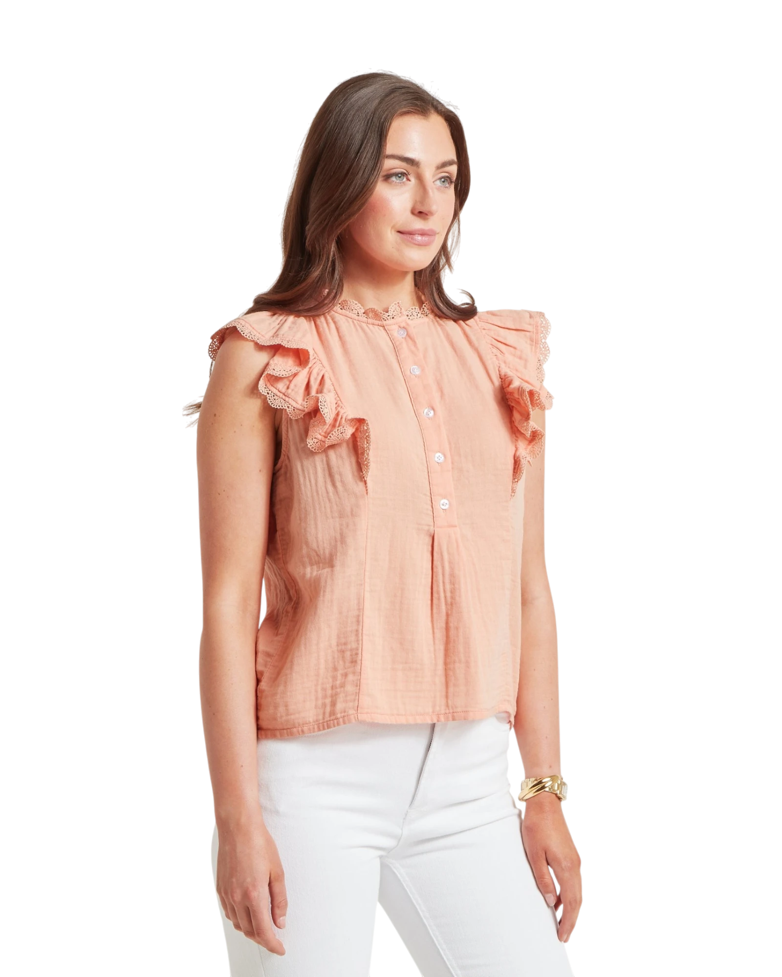 Jasmine Blouse - Coral Peach